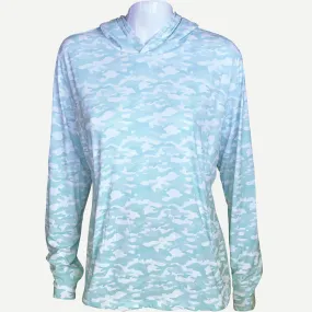 Ladies Blacks Beach Hoodie - Sky Camo