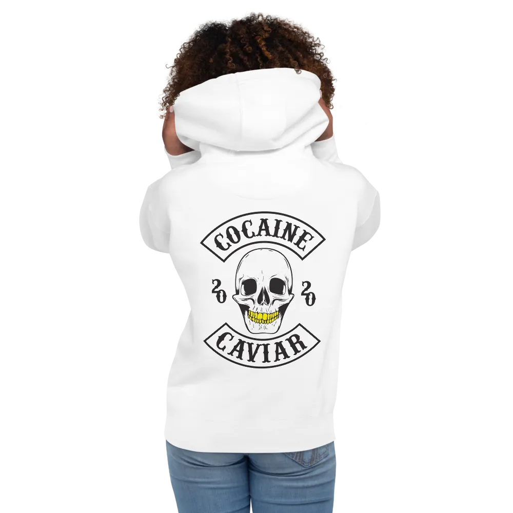 LADIES COCAINE & CAVIAR GOLD GRILL HOODIE