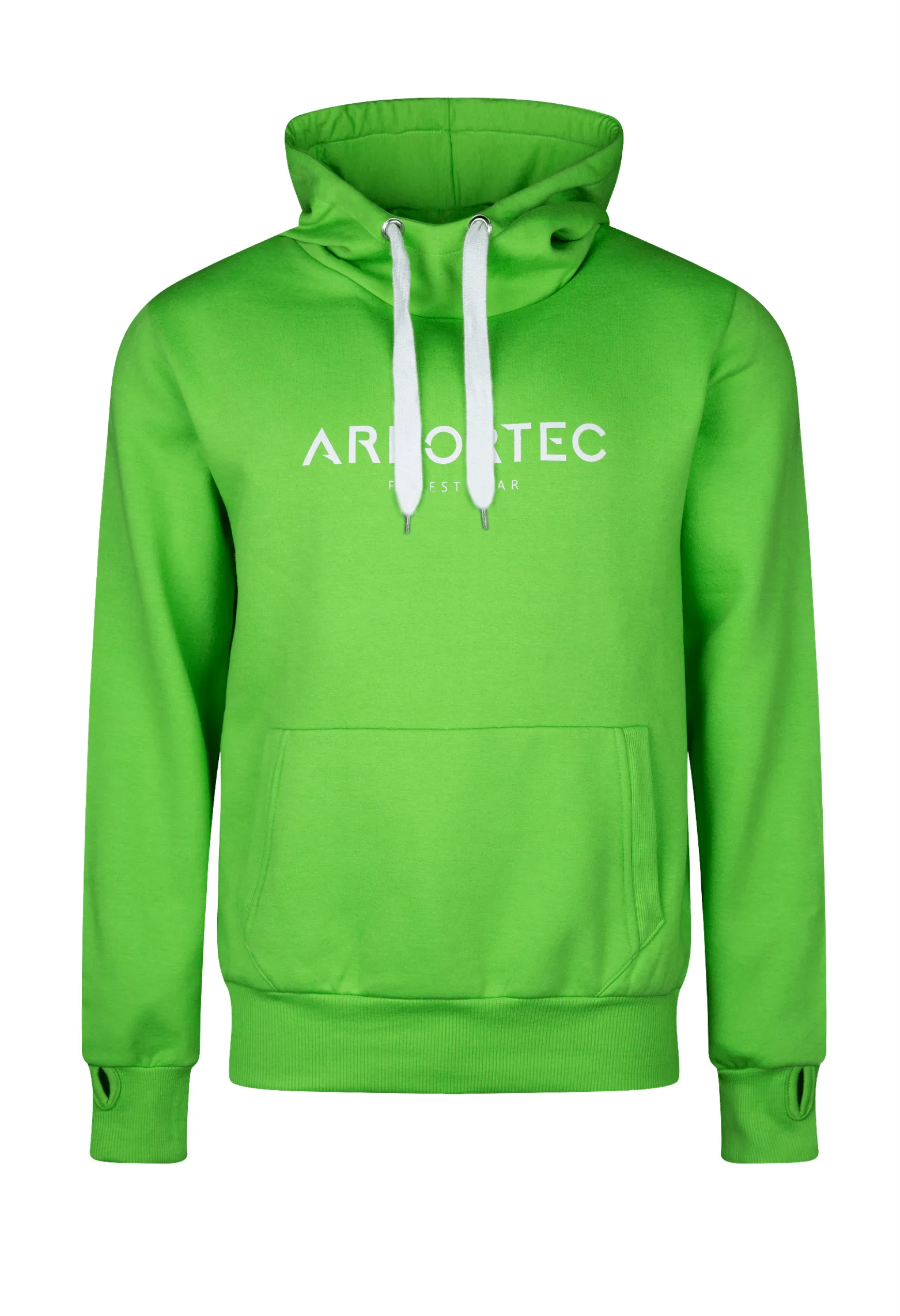 Lime High-Neck Hoodie