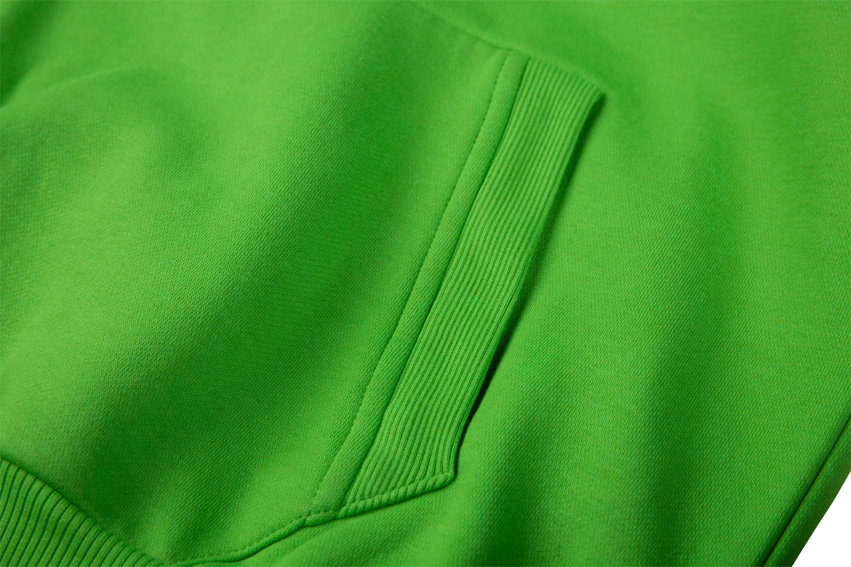 Lime High-Neck Hoodie