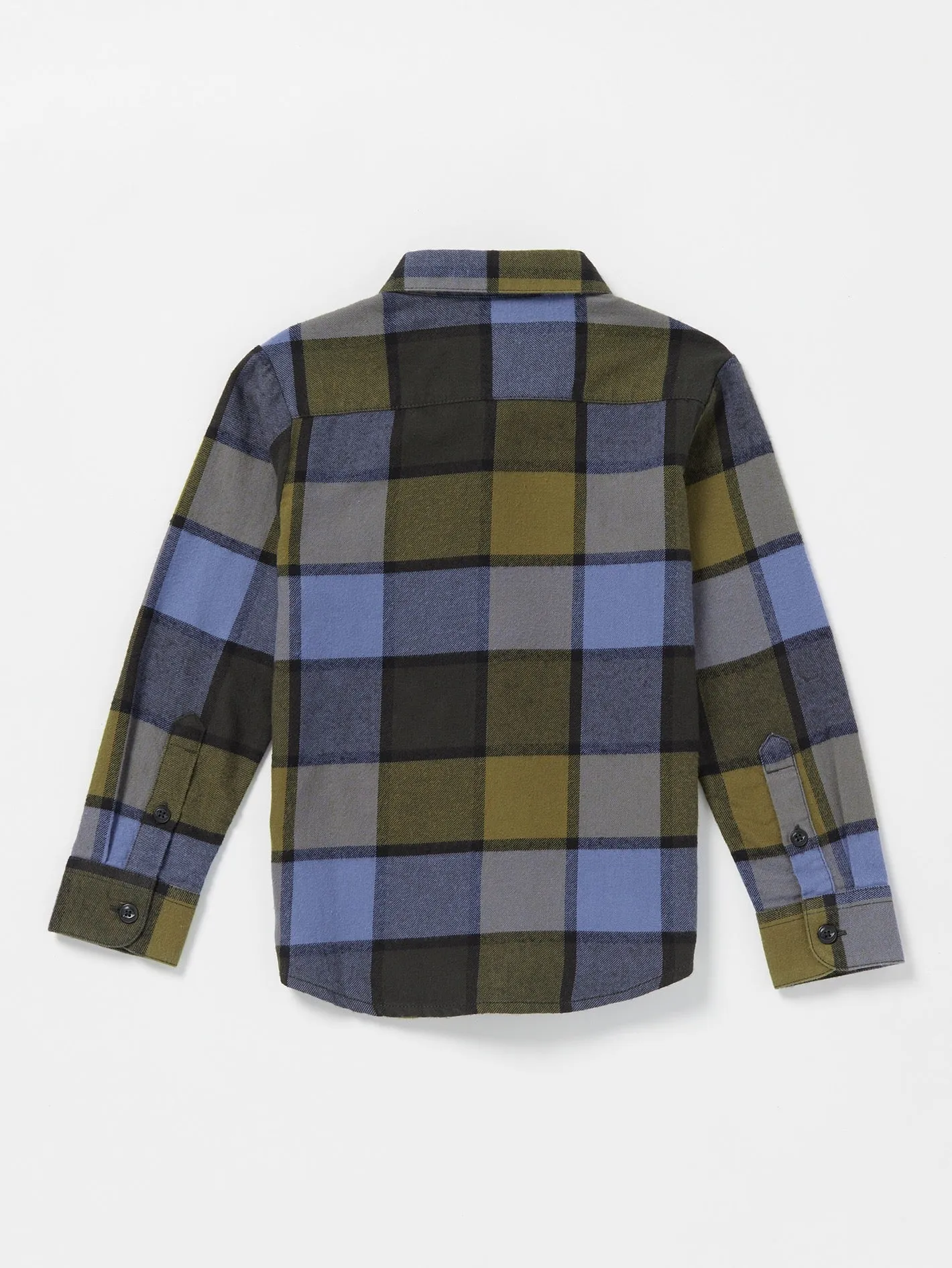 Little Boys Caden Plaid Flannel - Rinsed Black