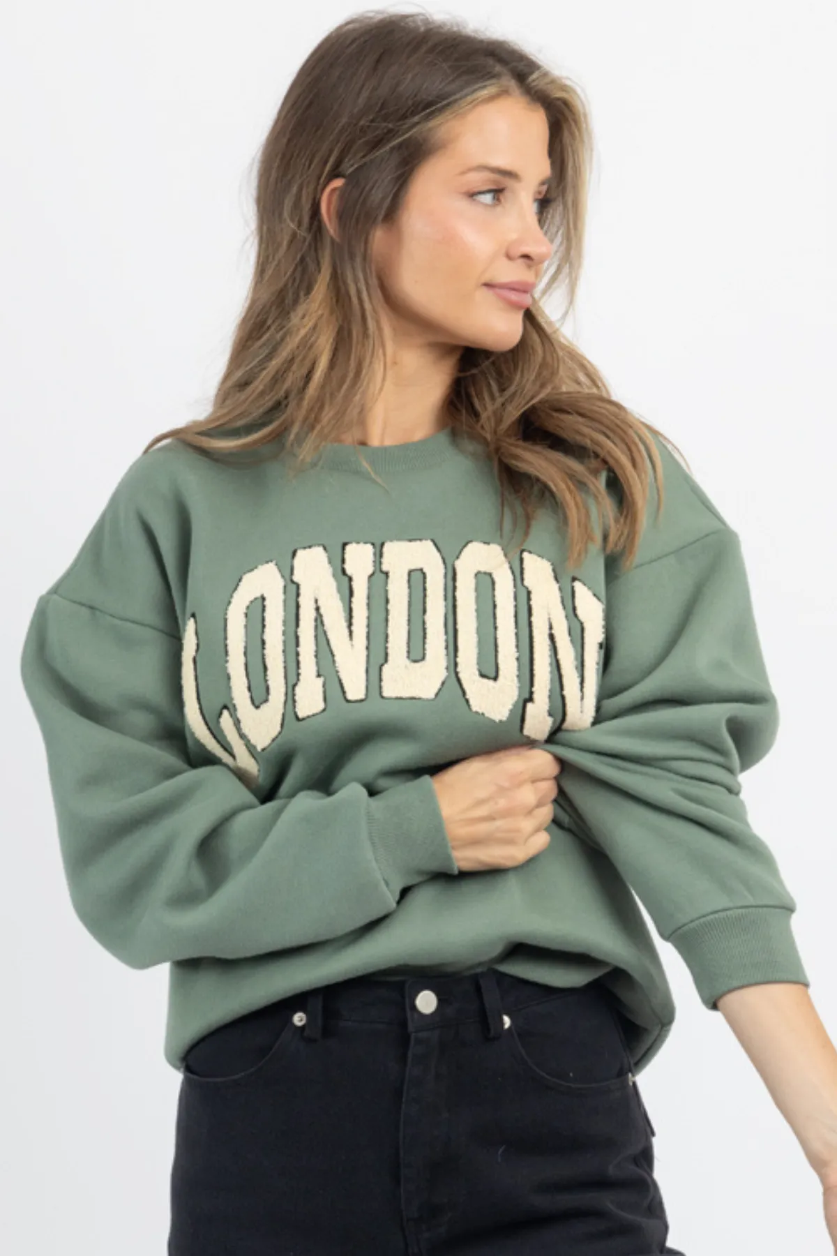 LONDON BOUCLE SWEATSHIRT