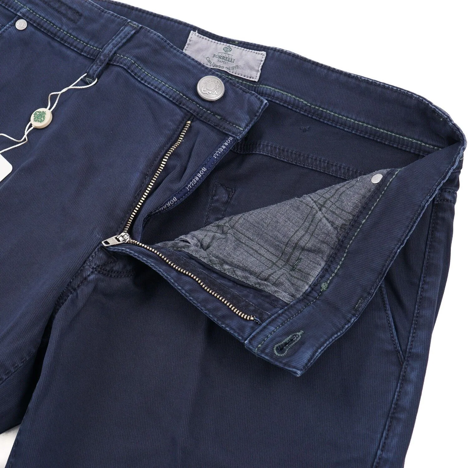 Luigi Borrelli Slim-Fit Cotton-Linen Jeans