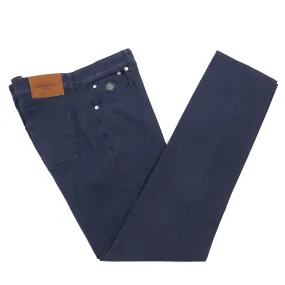 Luigi Borrelli Slim-Fit Cotton-Linen Jeans