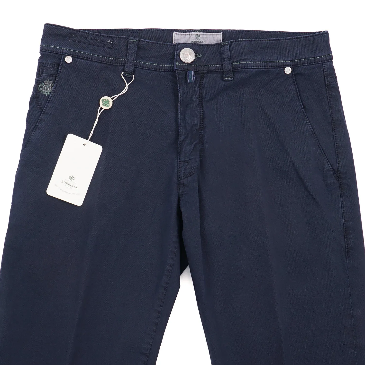 Luigi Borrelli Slim-Fit Lightweight Cotton Jeans