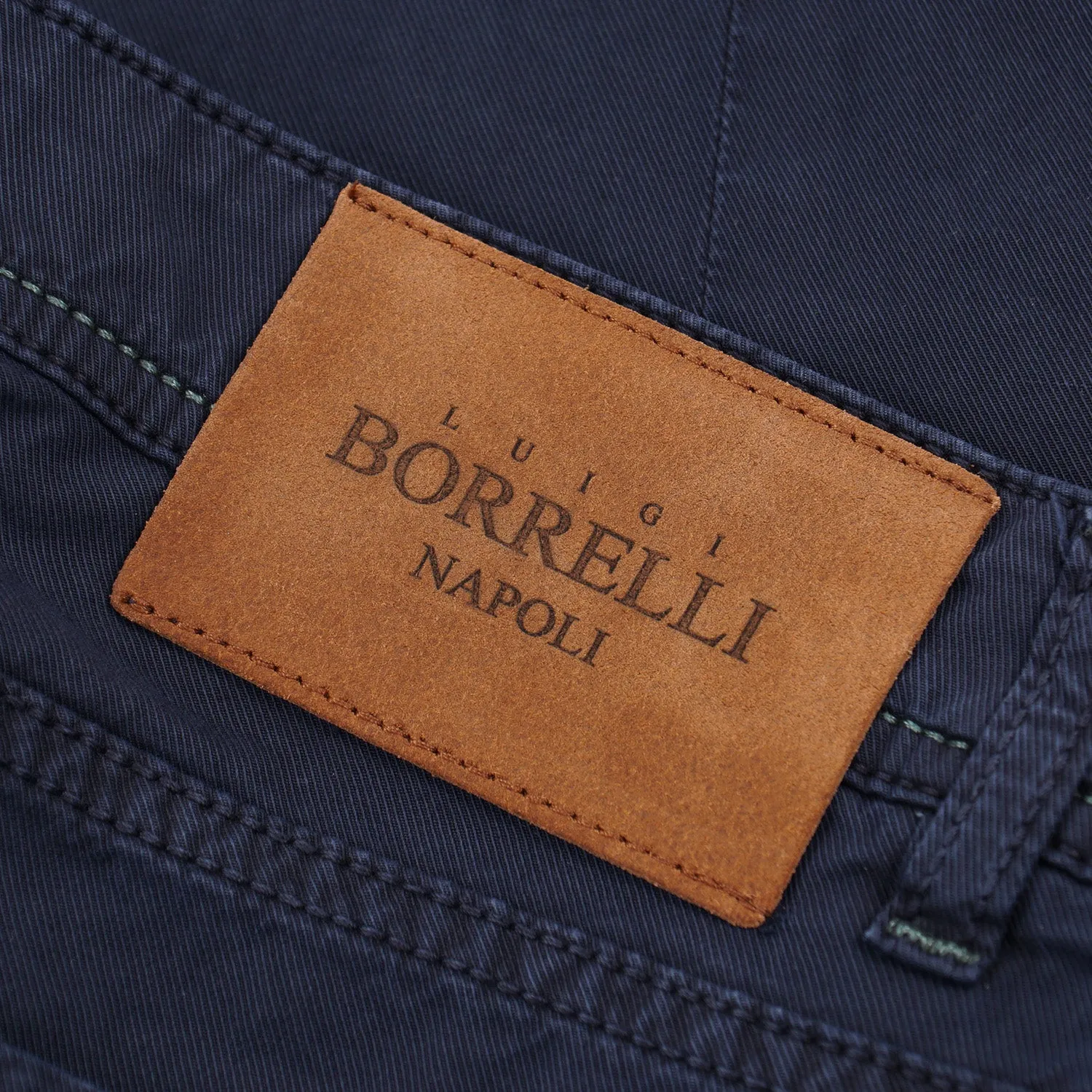 Luigi Borrelli Slim-Fit Lightweight Cotton Jeans