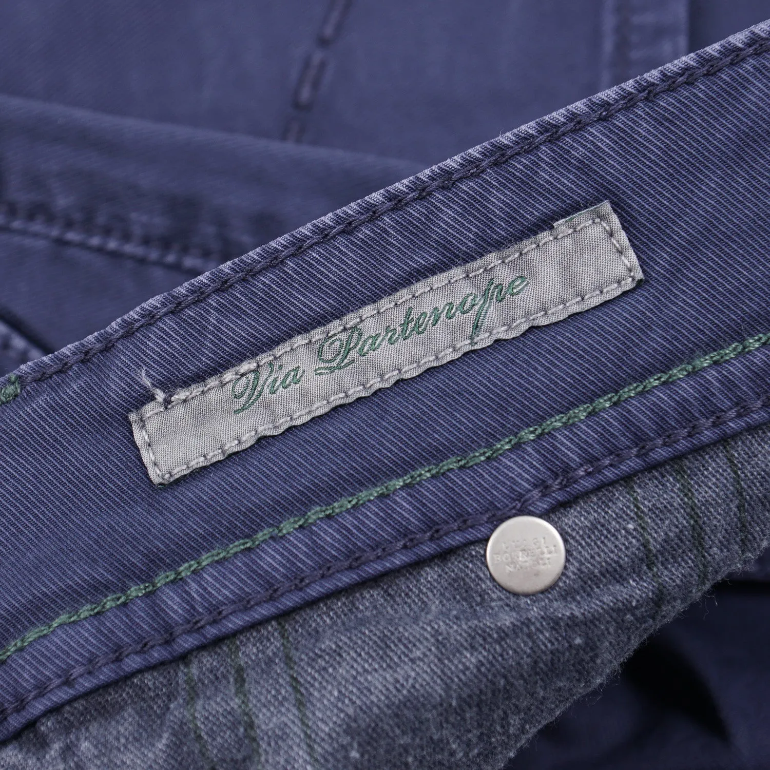 Luigi Borrelli Slim-Fit Twill Cotton Jeans