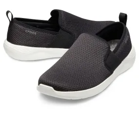 Men LiteRide Mesh Slip-On - Black/ White