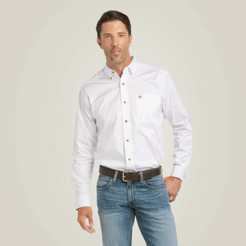 Men's Ariat Solid Twill Fitted Shirt - 10034230