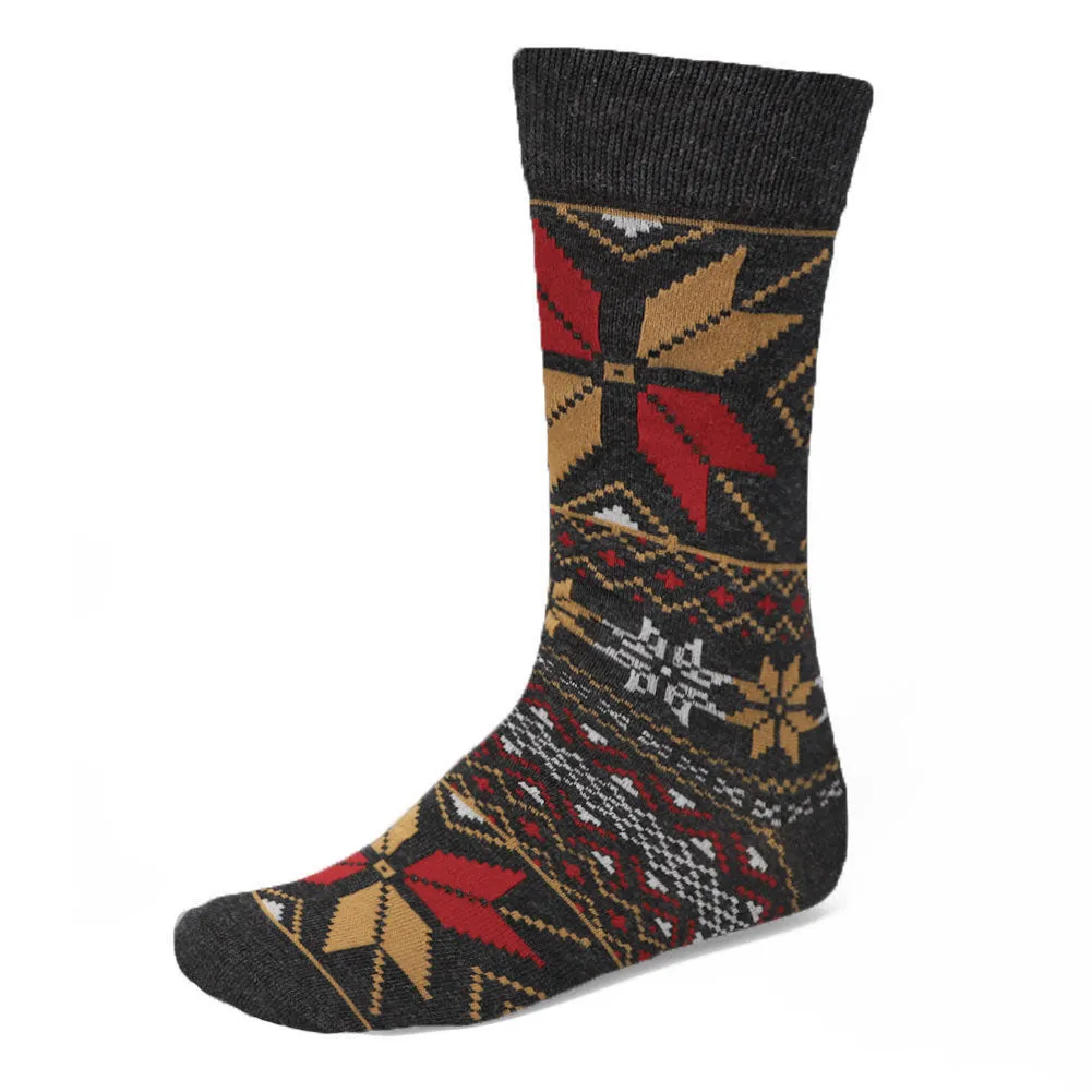 Men's Fair Isle Sweater Socks