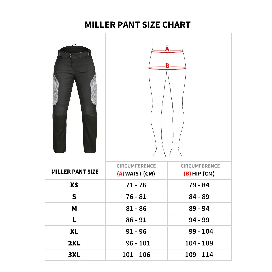 MILLER – STREET MESH RIDING PANTS WITH LINERS