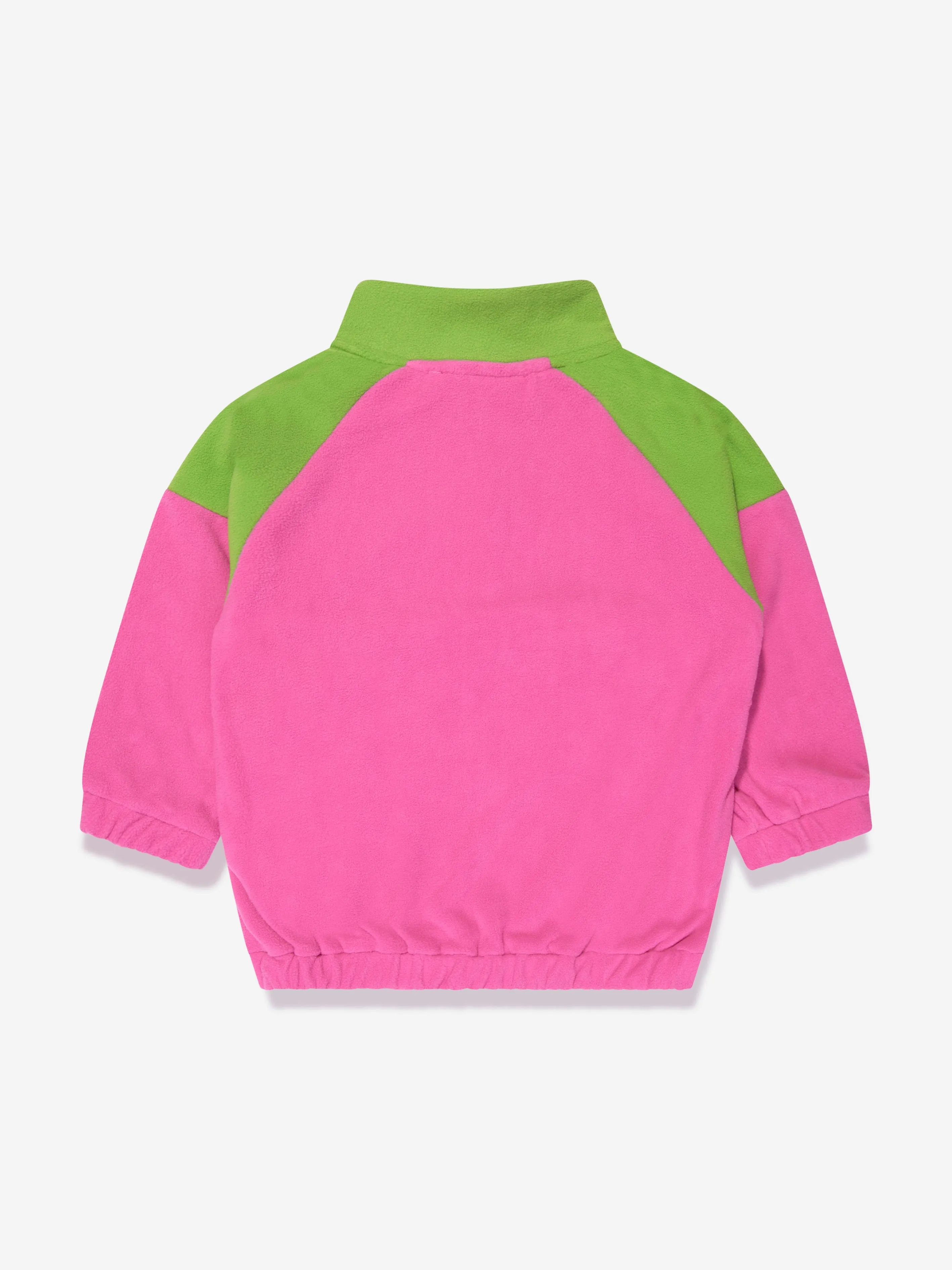 Mini Rodini Girls Fleece Zip Pullover in Pink