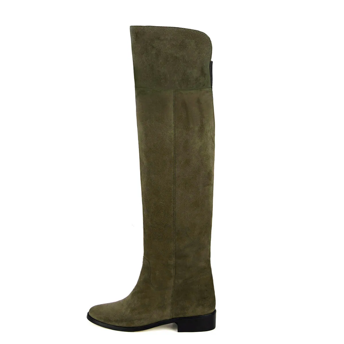 Mora suede, olive green