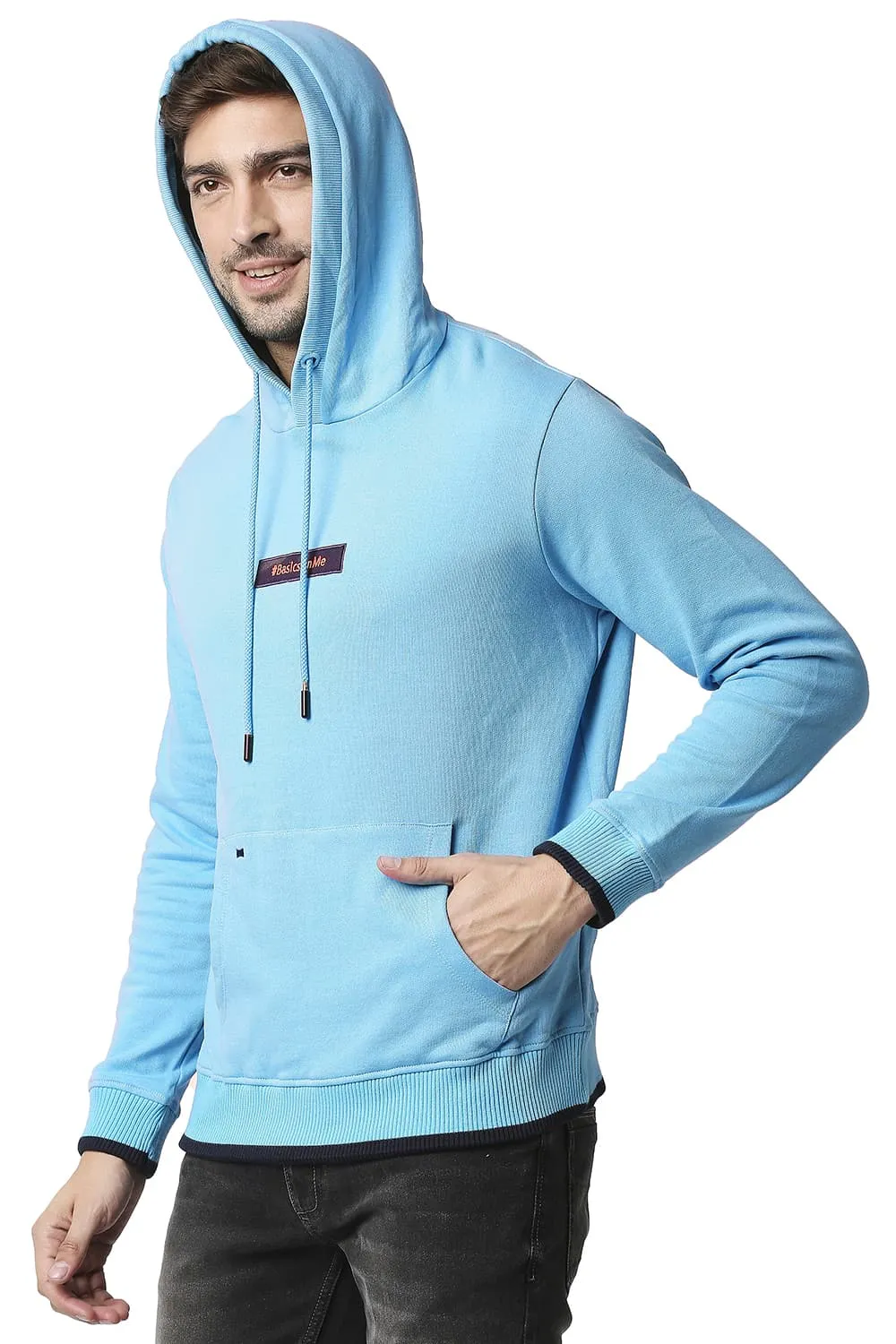 Muscle Fit Brushed Fleece Hood Pullover Jacket