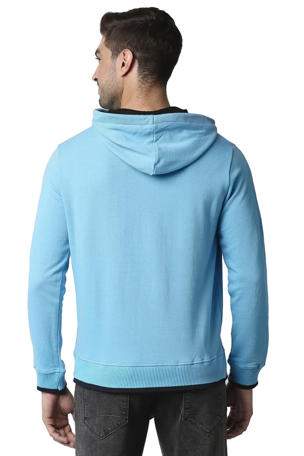 Muscle Fit Brushed Fleece Hood Pullover Jacket