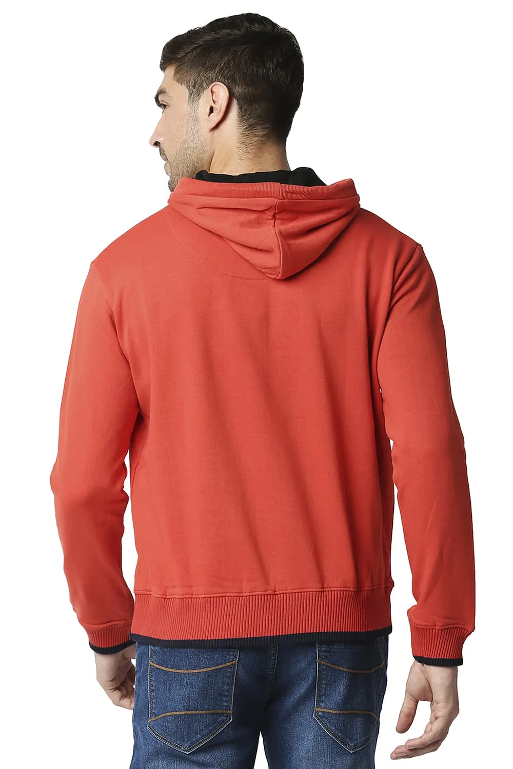 Muscle Fit Brushed Fleece Hood Pullover Jacket