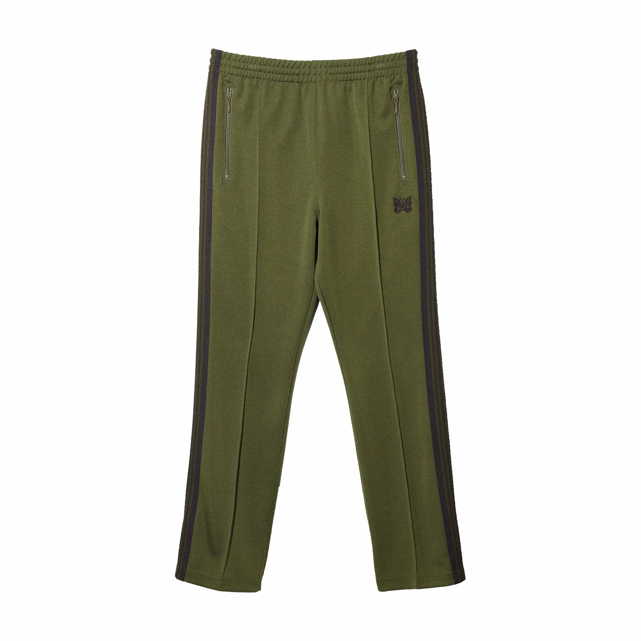 Needles Narrow Track Pant (Poly Smooth/Olive)