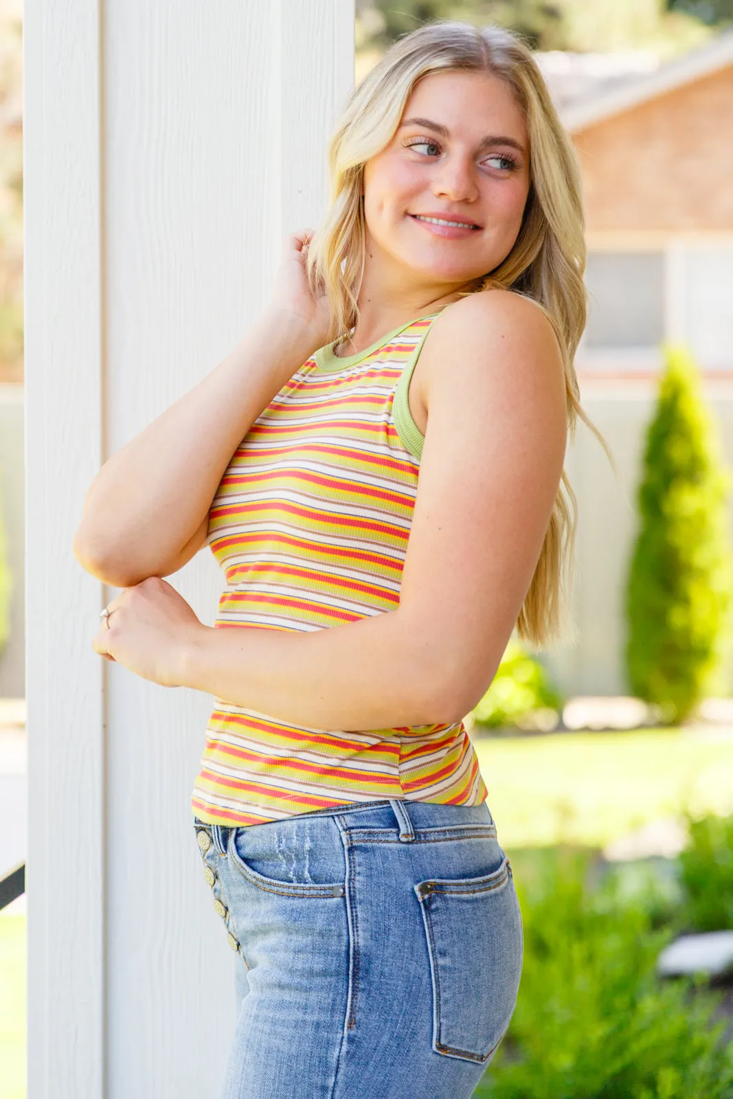 Now and Forever Striped Tank