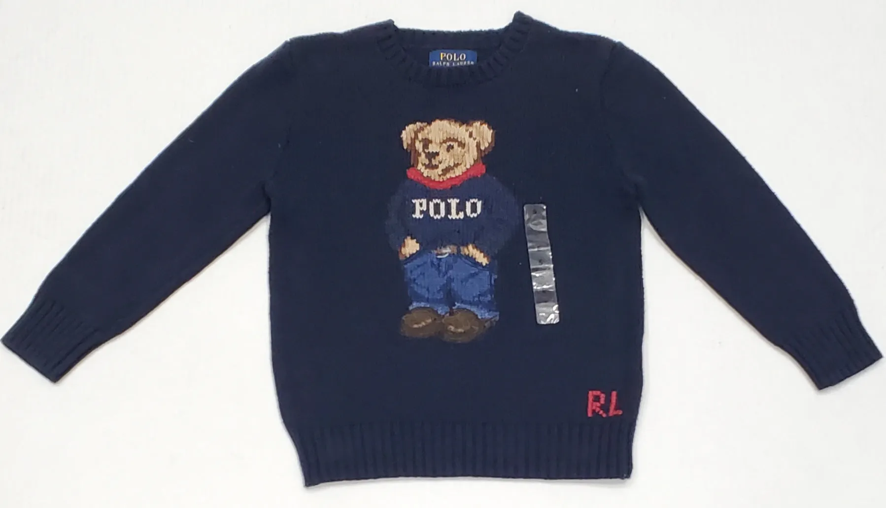 Nwt Kids Polo Ralph Lauren Bear Knit Sweater (2T-7T)