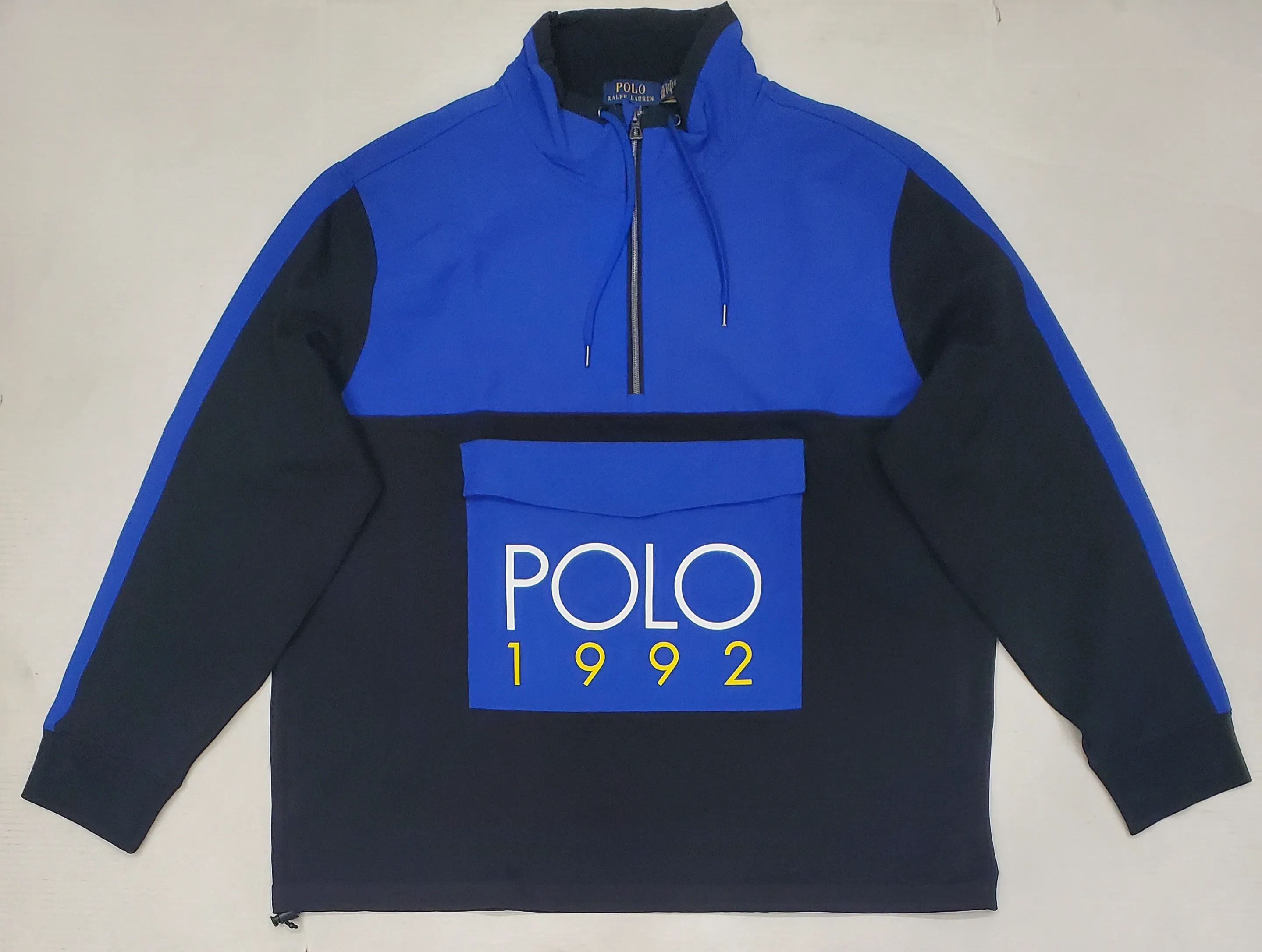 Nwt Polo Ralph Lauren Royal/Black 1992 Hybrid Pullover