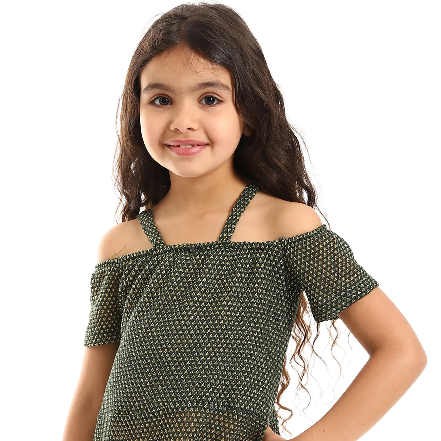 Off-Shoulders Slip On Girls Dress (G125) - Kady