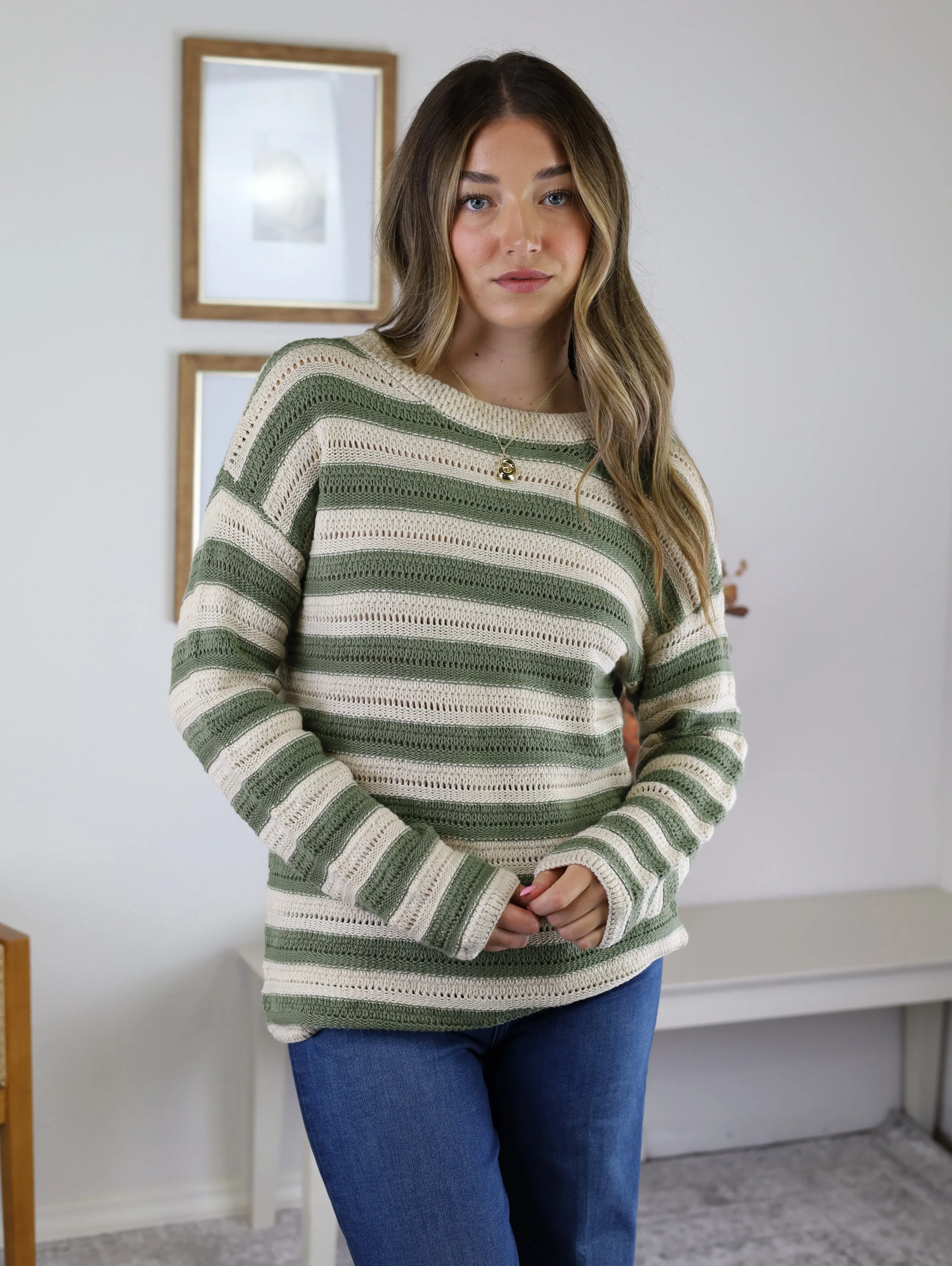 Ollie Chunky Striped Sweater