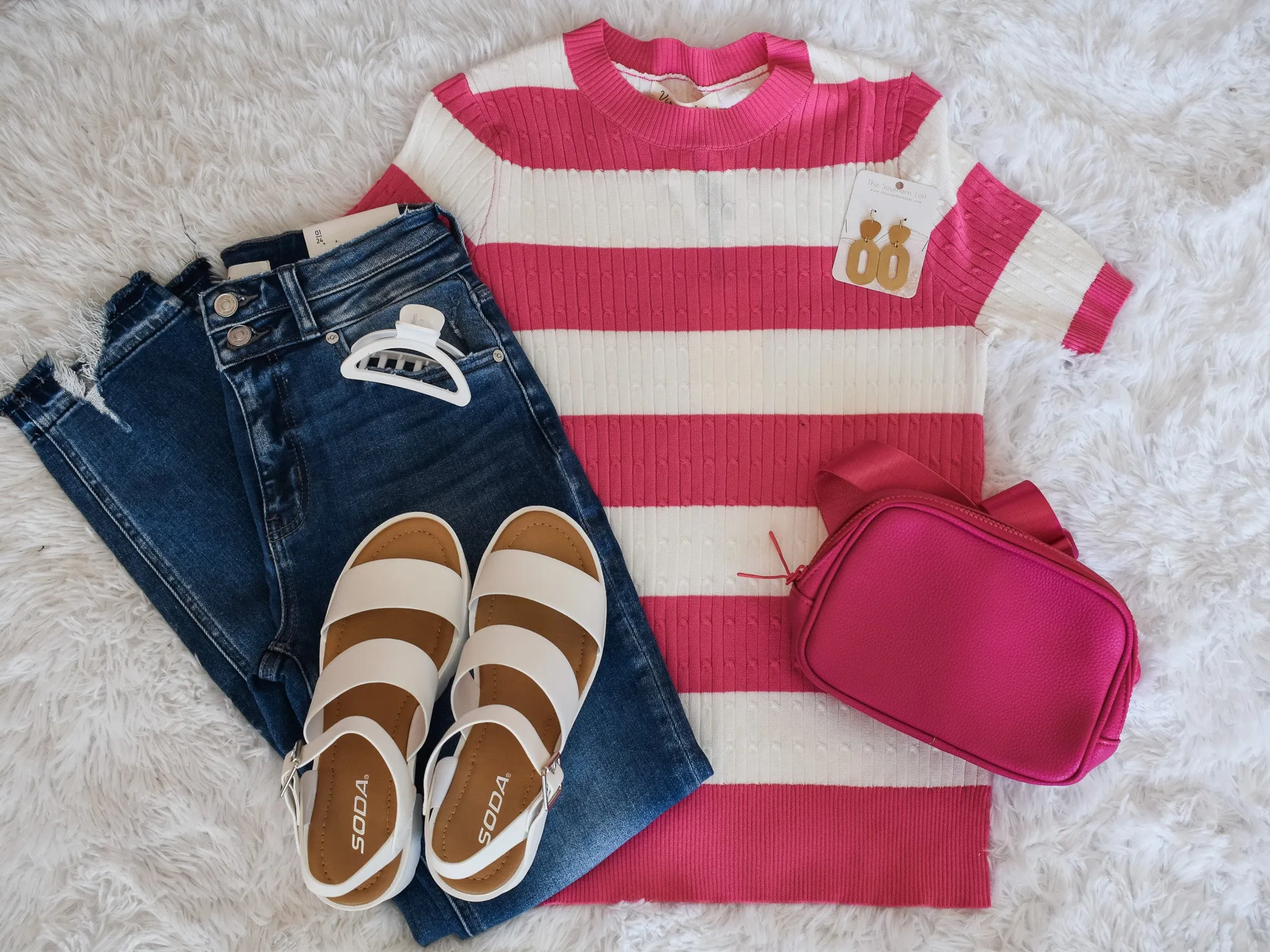 One Last Chance Striped Knit Sweater Top