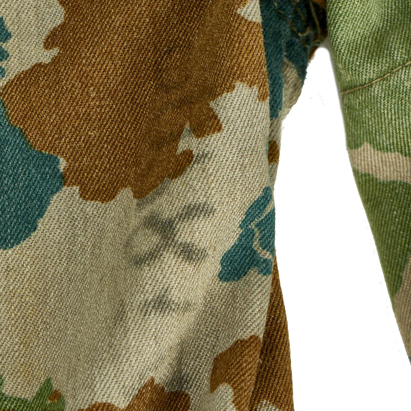 Original East German Cold War Era M58 Flächentarn “Blumentarn” Camouflage Utility Uniform Set - Blouse and Trousers Dated 1964