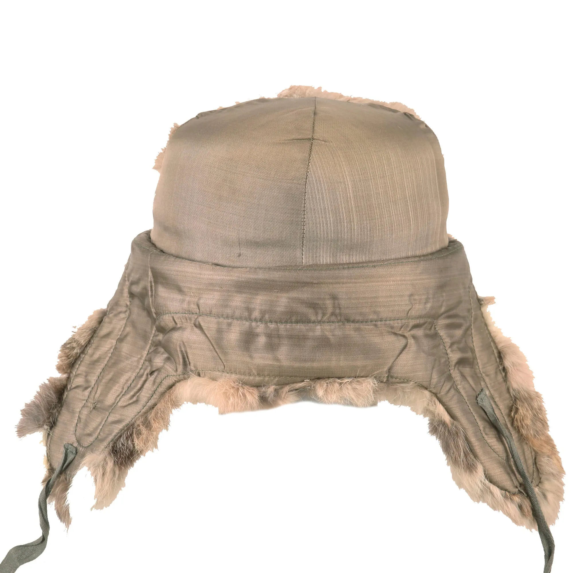 Original Rare German WWII 1938 Dated Winter Fur Schutzmütze Panzer "Beret" Protective Tanker Hat by Wilhelm Wethekam - Russian Front - Size 58