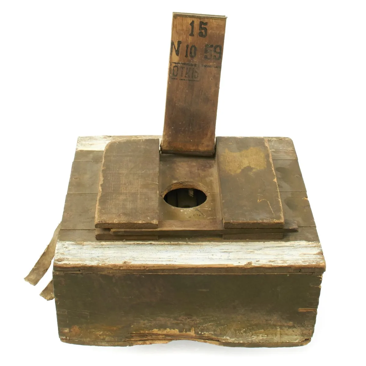 Original Russian WWII Soviet TMD-B Wooden Anti-Tank Box Mine (Inert)