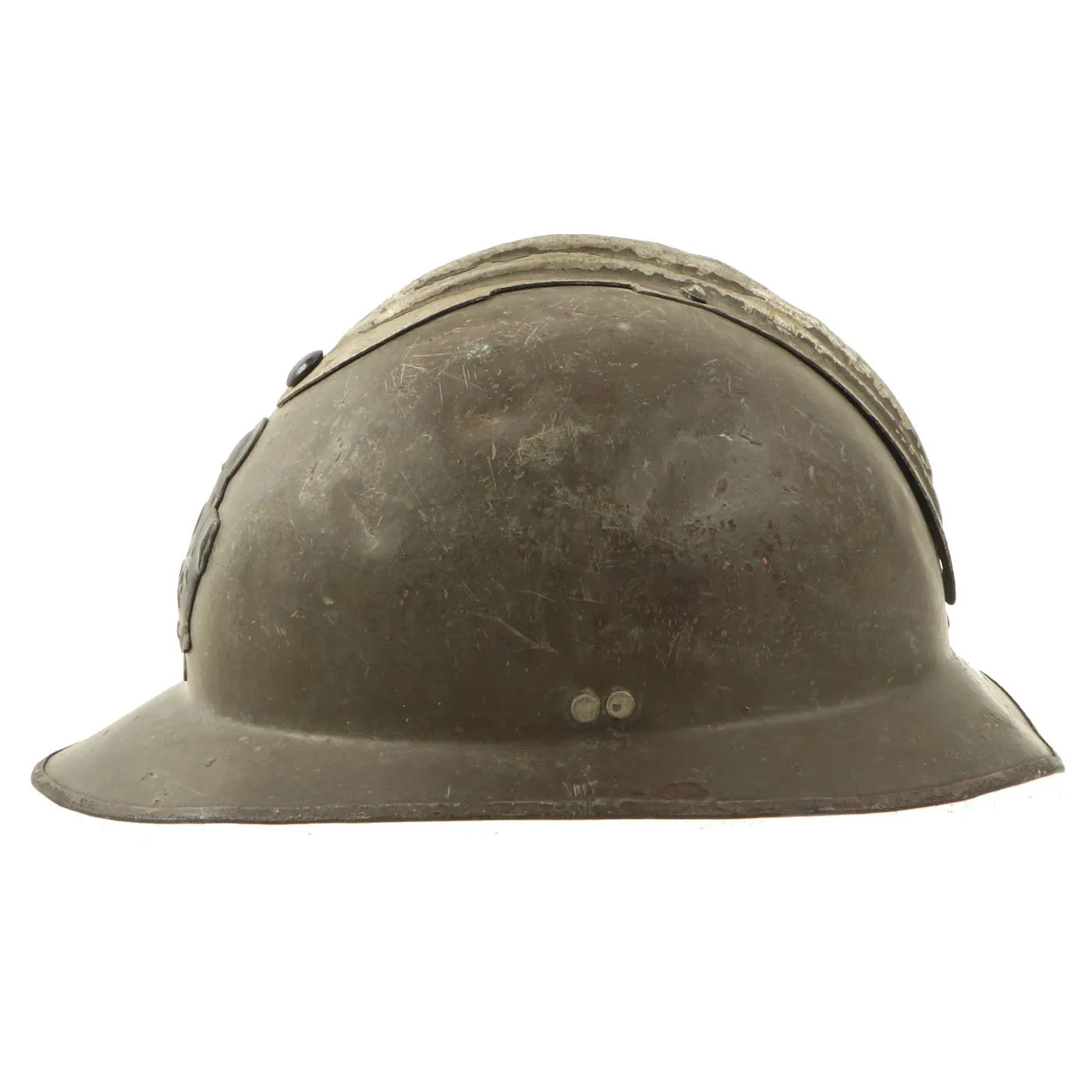 Original WWII French M1926 Adrian Combat Engineer Helmet Shell