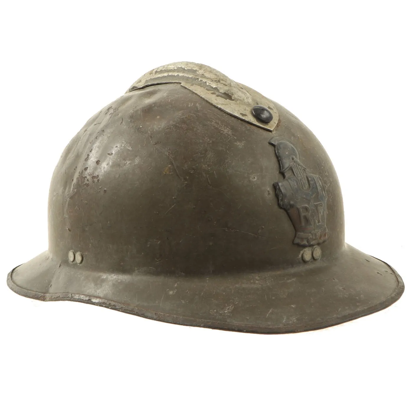 Original WWII French M1926 Adrian Combat Engineer Helmet Shell