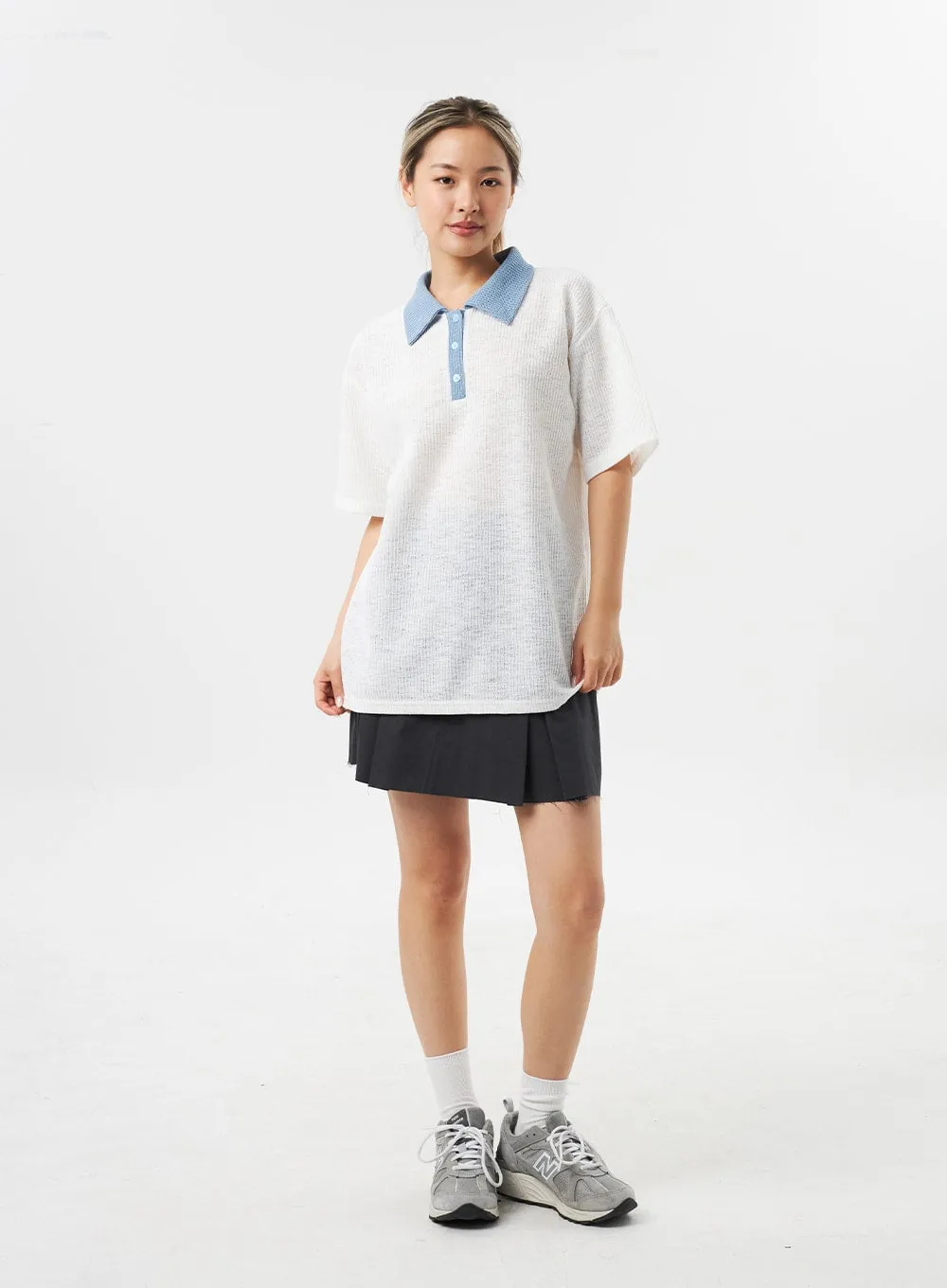 Oversized Polo Tee CU302