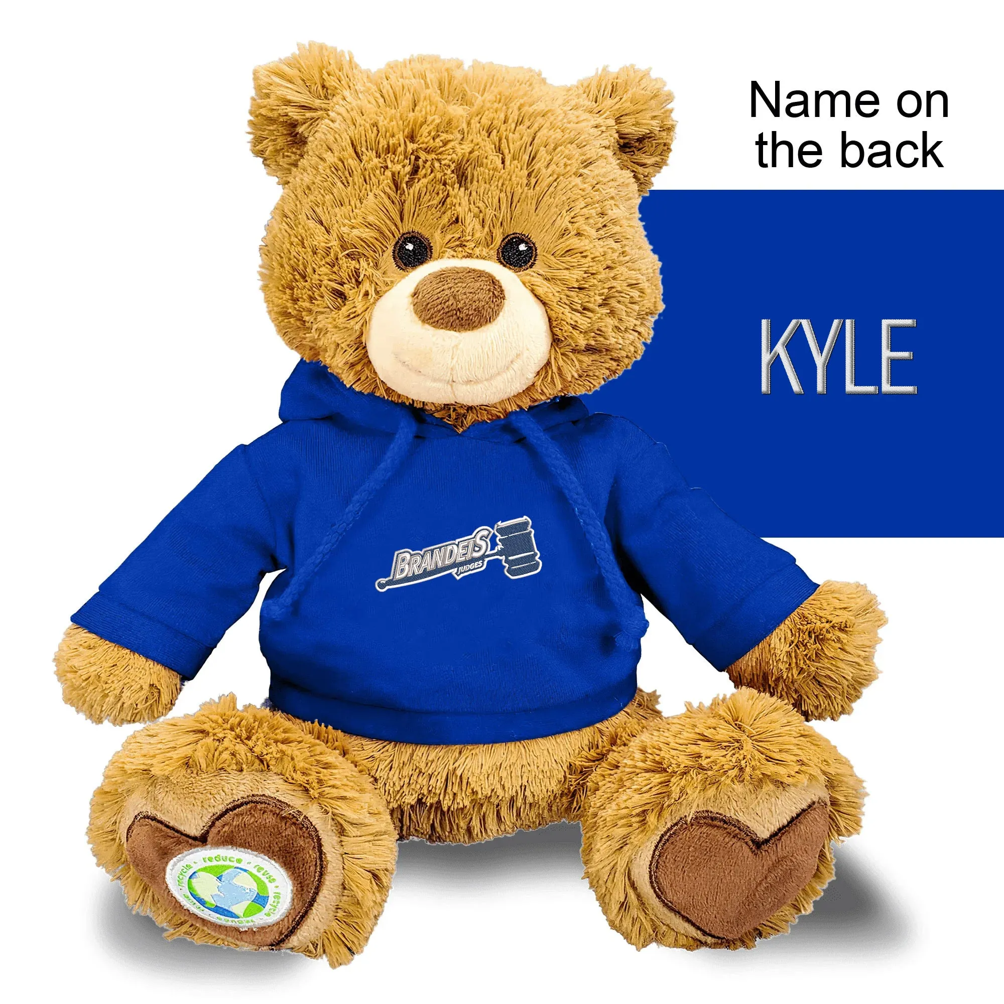 Personalized Brandeis Judges 10" Plush Bear 2