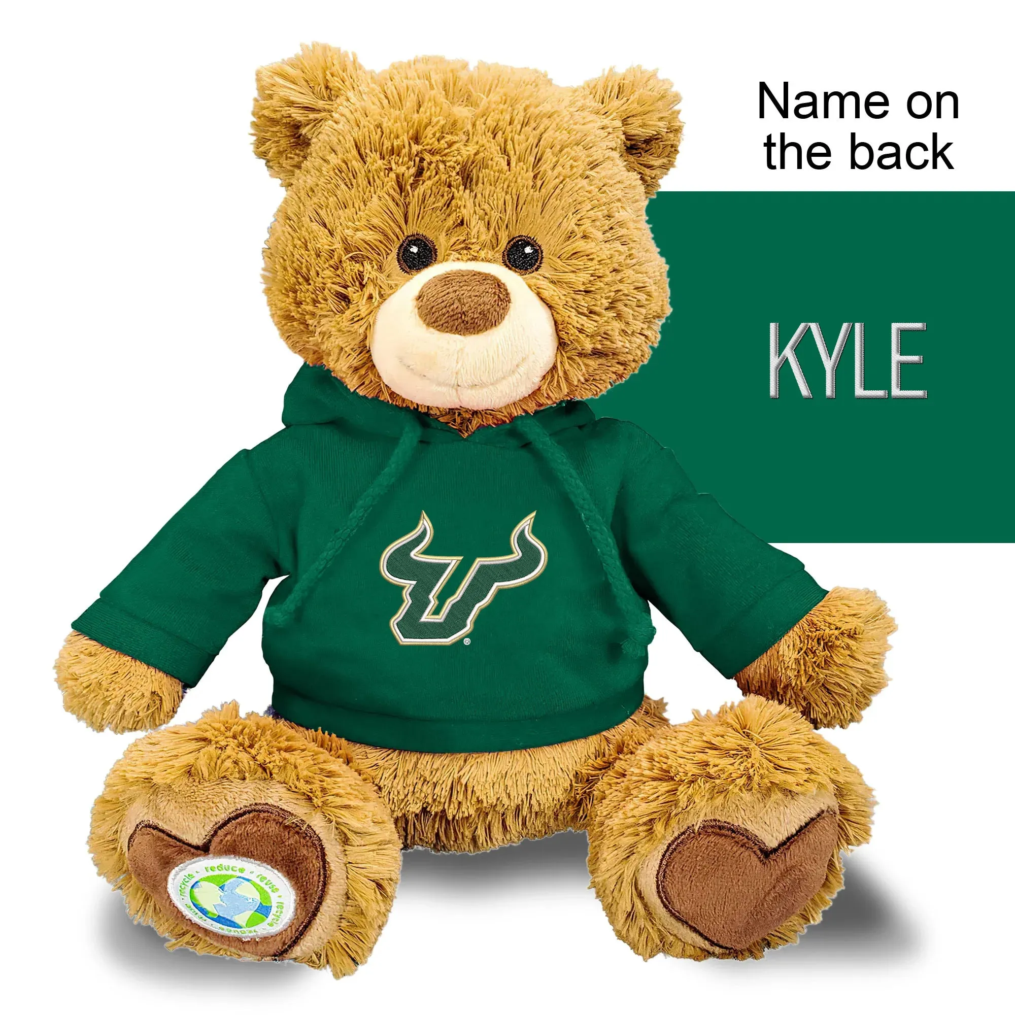 Personalized South Florida Bulls 10" Plush Bear 2