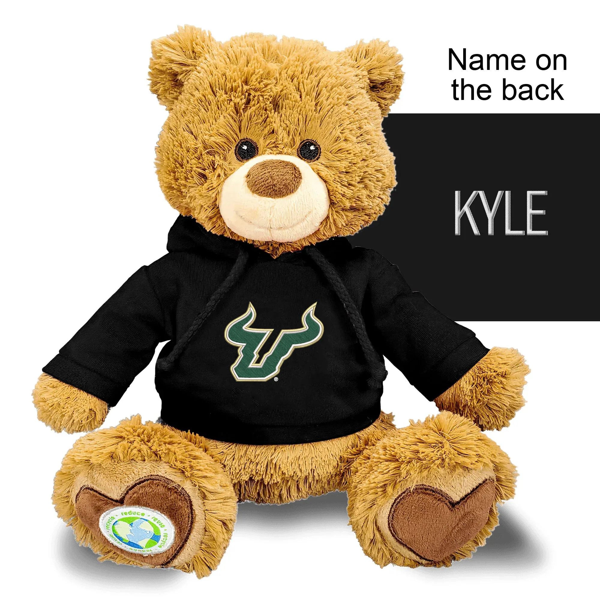 Personalized South Florida Bulls 10" Plush Bear 2