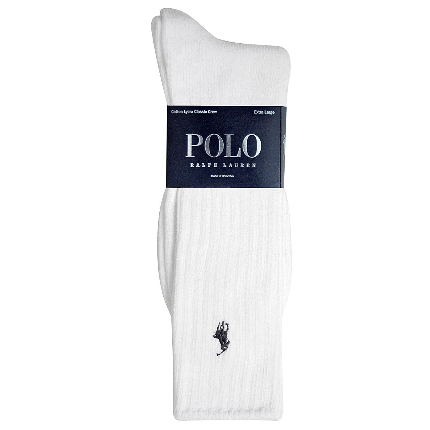 Polo Ralph Lauren XL Cotton Crew Socks (8205XXLE)