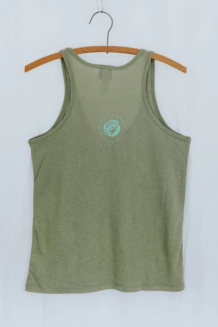 Posi Vibes Tank Top - Olive