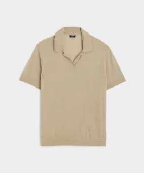 Premium Cashmere Montauk Polo in Baja Dunes