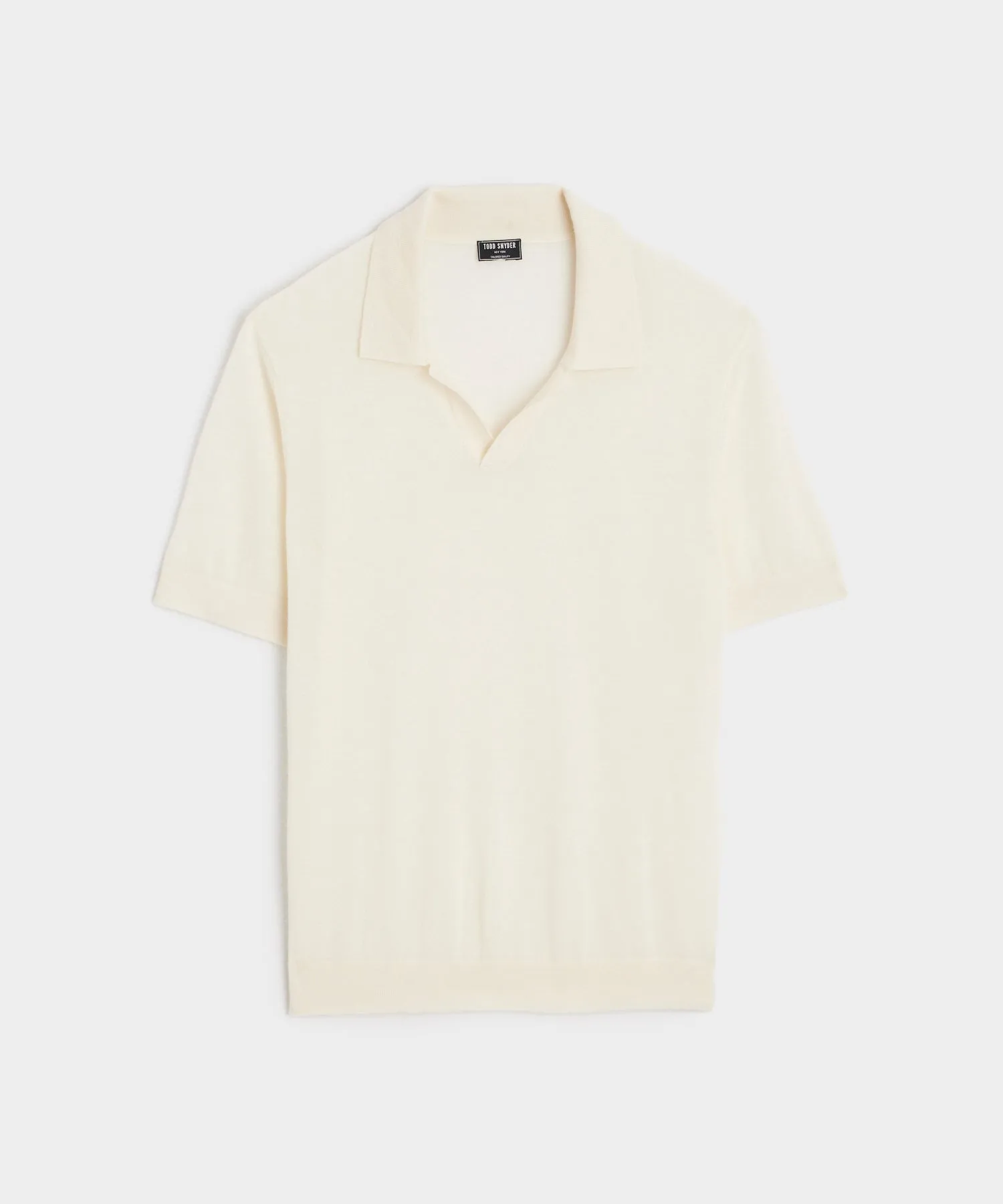 Premium Cashmere Montauk Polo in Bisque