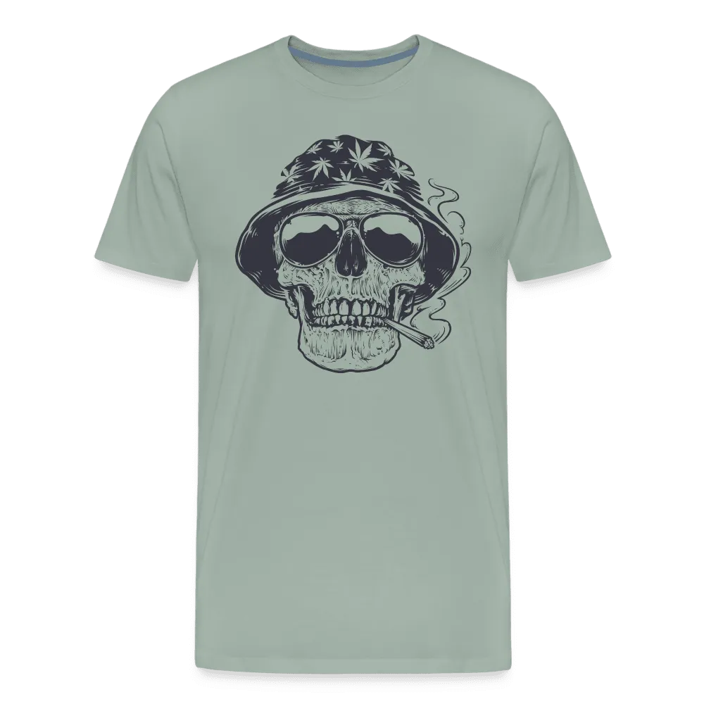 Premium Men's T-Shirt - 420 Wear | Weed Skull Design | Soft, Comfortable, Durable