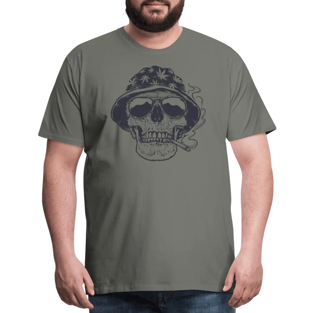 Premium Men's T-Shirt - 420 Wear | Weed Skull Design | Soft, Comfortable, Durable