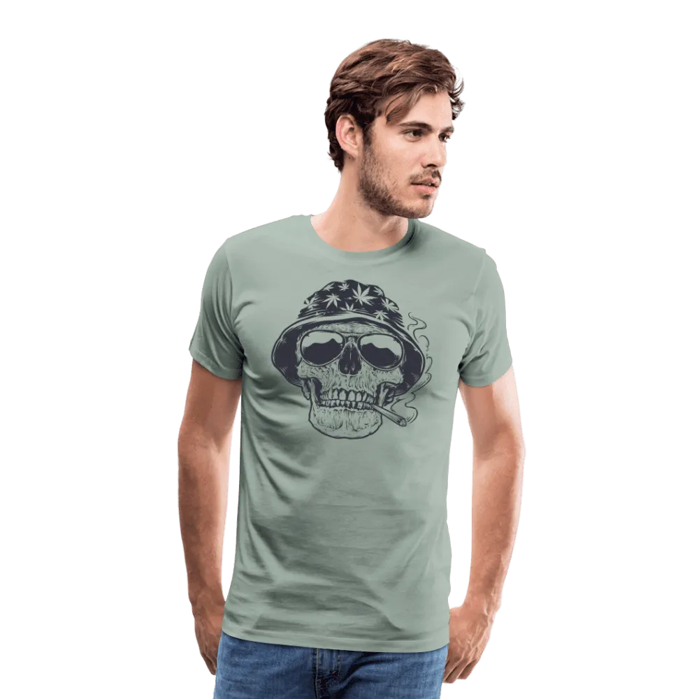 Premium Men's T-Shirt - 420 Wear | Weed Skull Design | Soft, Comfortable, Durable