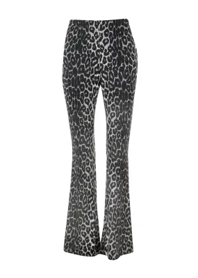 Rebel Soul Leopard Print Flared Bell Bottom Pants