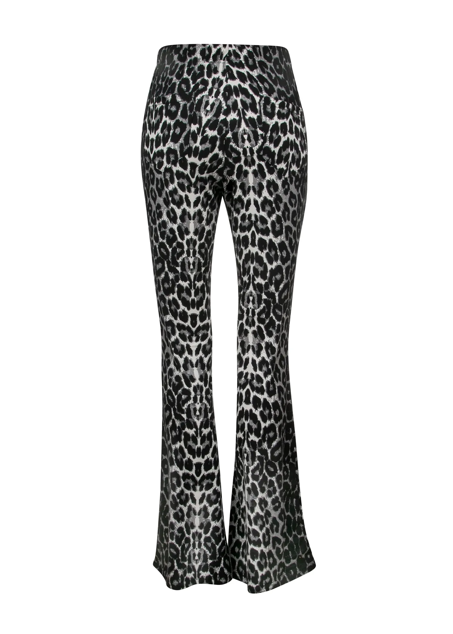 Rebel Soul Leopard Print Flared Bell Bottom Pants