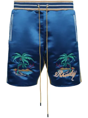 RHUDE PALM EAGLES BERMUDA SHORTS