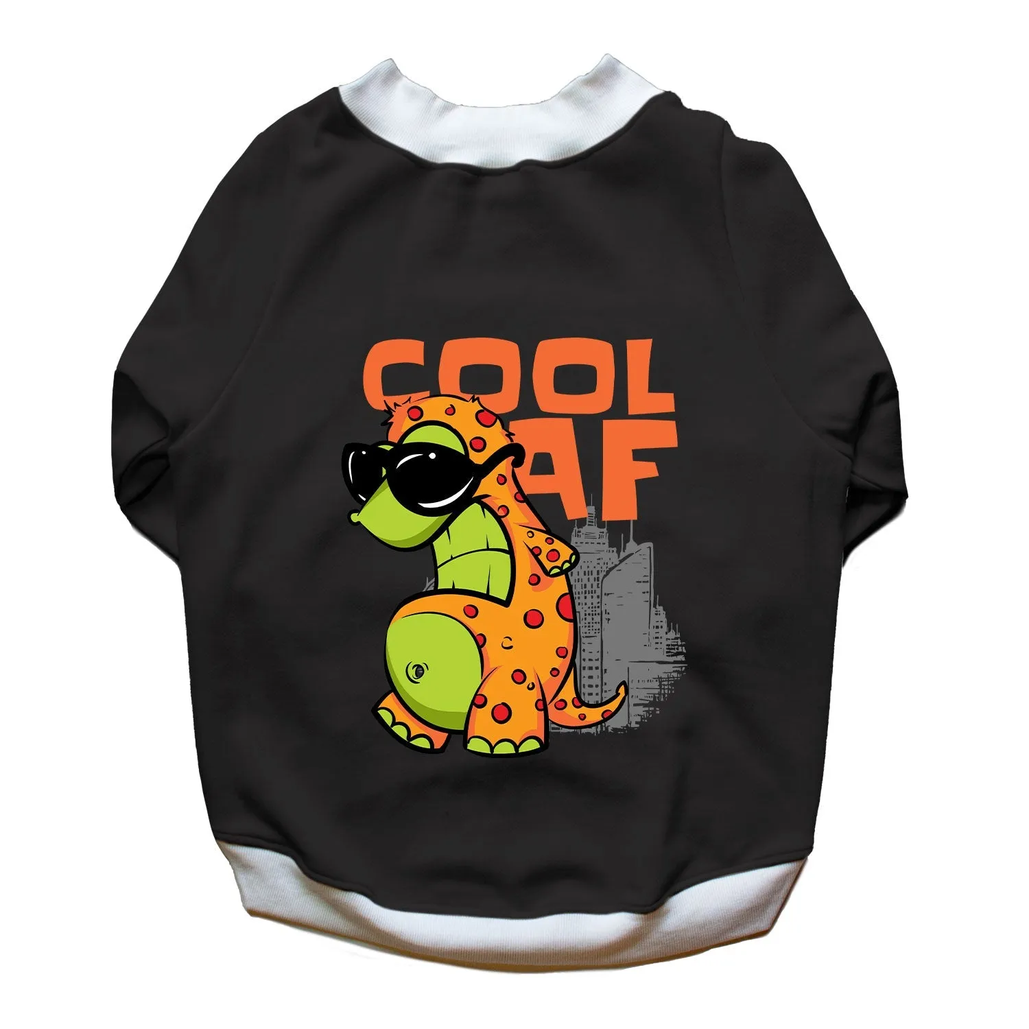 Ruse 'Basics' "Cool AF" Printed Crew Neck Full Sleeve Sweatshirt For Dogs