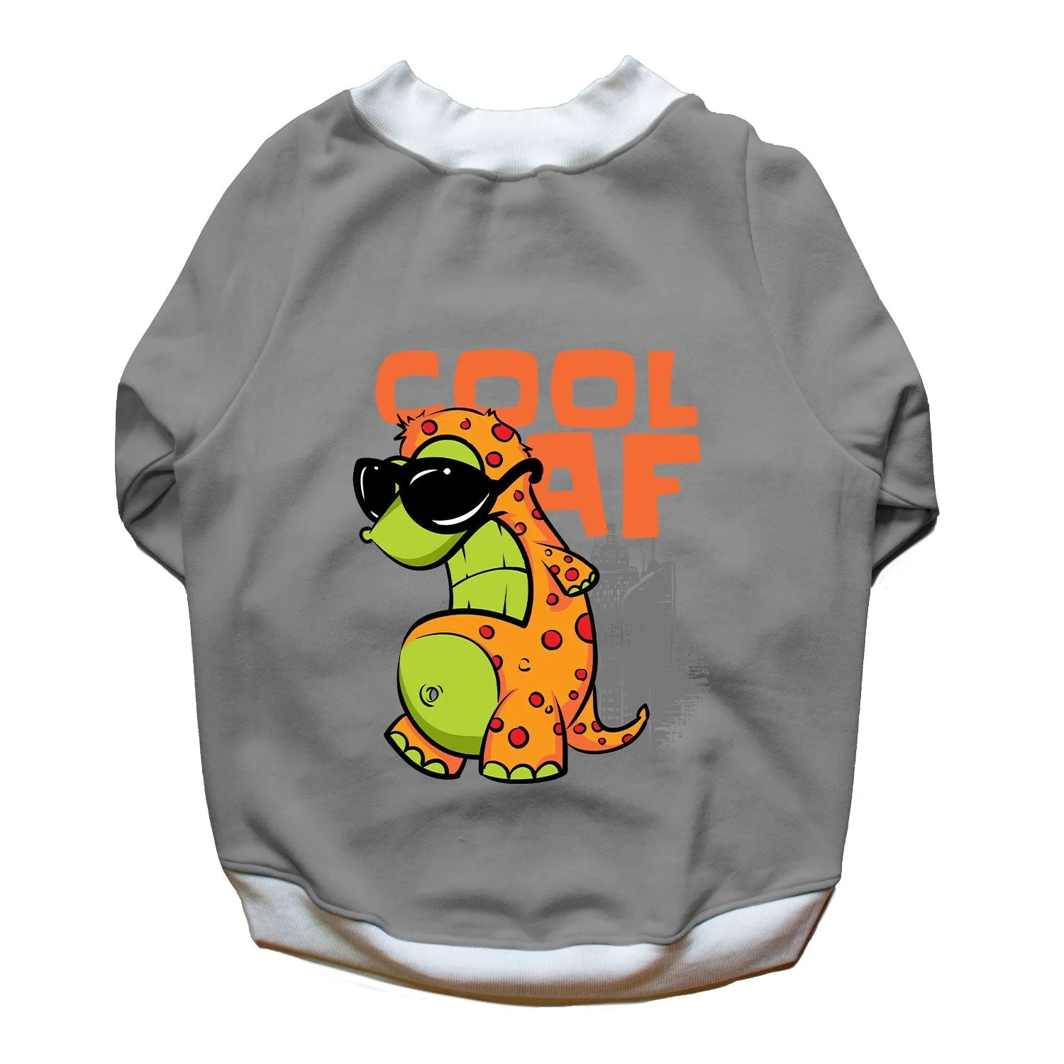 Ruse 'Basics' "Cool AF" Printed Crew Neck Full Sleeve Sweatshirt For Dogs