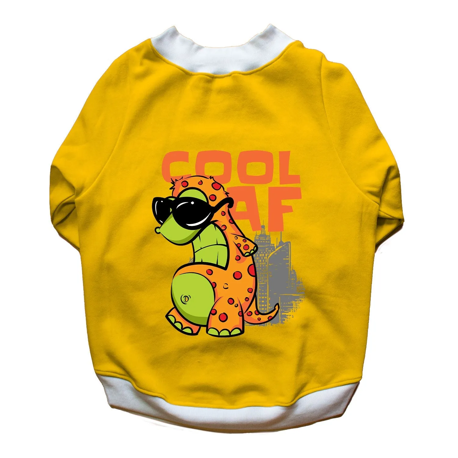 Ruse 'Basics' "Cool AF" Printed Crew Neck Full Sleeve Sweatshirt For Dogs