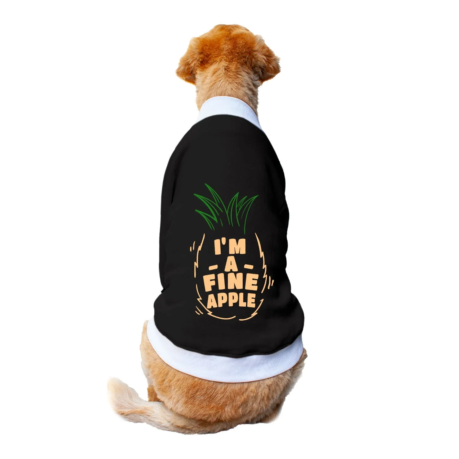 Ruse 'Basics' "Fine-apple" Printed Crew Neck Full Sleeve Sweatshirt For Dogs